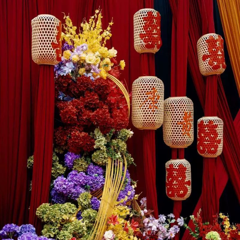 Древний стиль, бамбуковый фонарь, чайное искусство, свадебное, помолвочное фото, антикварное украшение, традиционный фонарь, люстра для общественного питания, китайское ретро