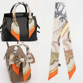 新款系绑缠包包手柄保护丝巾搭配手提包拎手高级感包装饰配件丝带