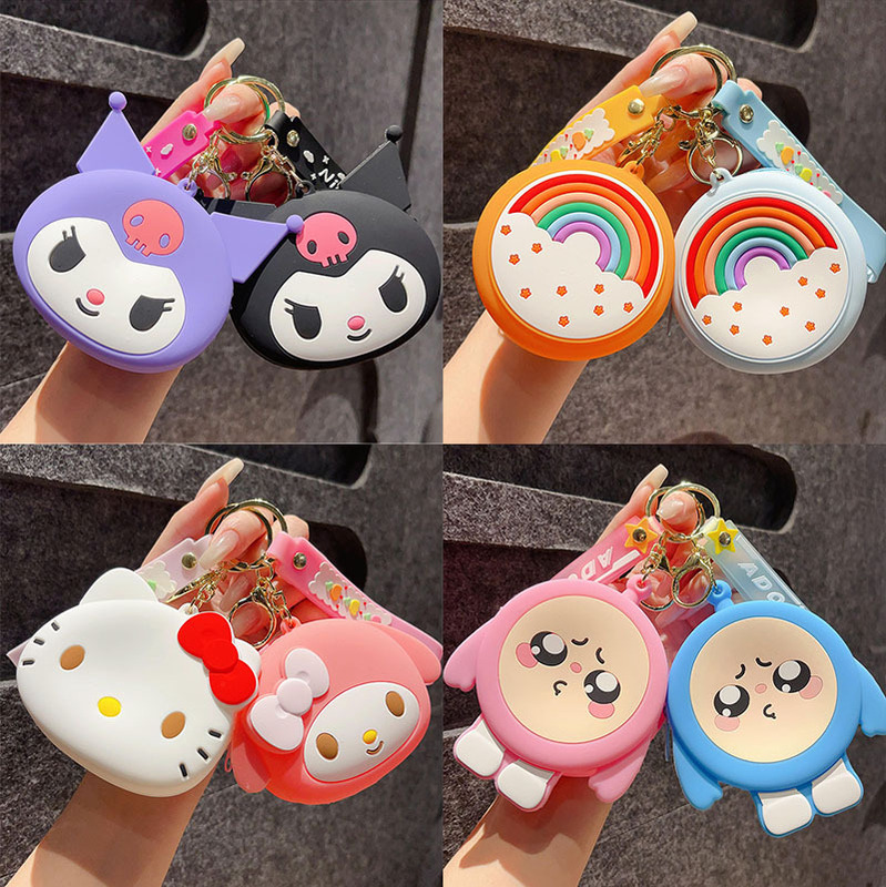 Cartoon Kulomi Coin Purse Keychain Cute Pendant Exquisite School Bag Hanging Headset Storage Small Gift Wholesale