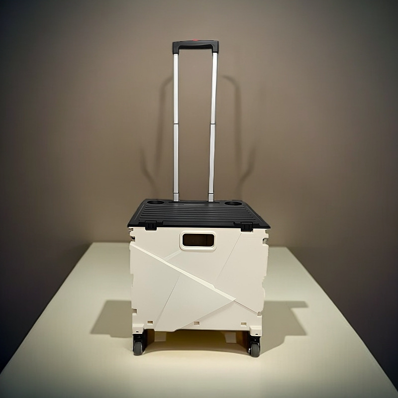 Large-Capacity Camping Outdoor Camping Trolley Case Portable Universal Wheel Shopping Cart Portable Home Grocery Shopping Trolley