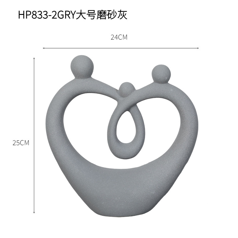 HP833-2GRY gris esmerilado grande