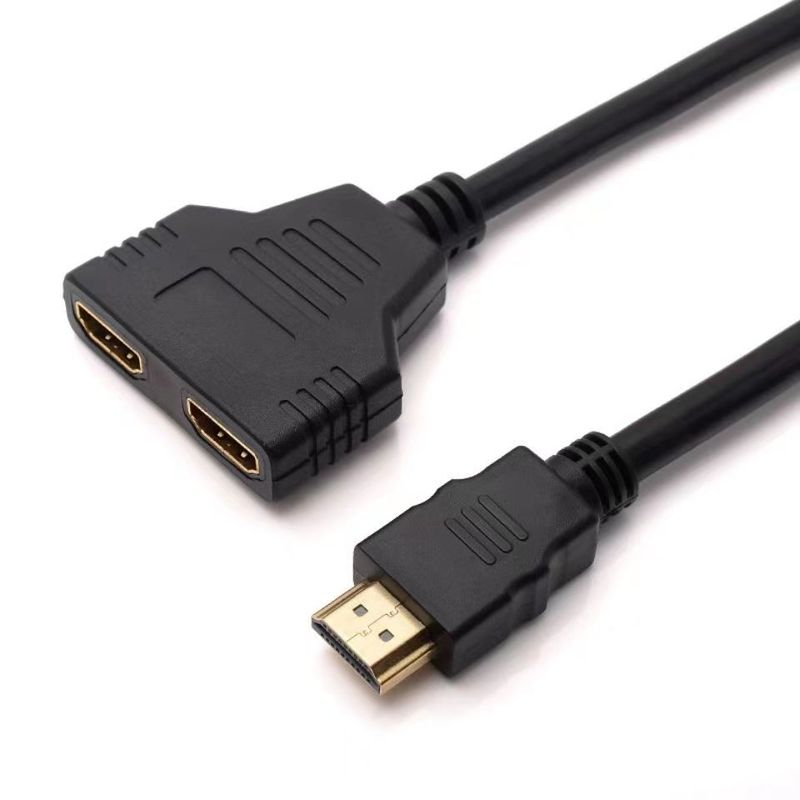 Hdmi一分二分配器1進2出hdmi切替線一進二出hdスプリッタ1分2一引き二|undefined
