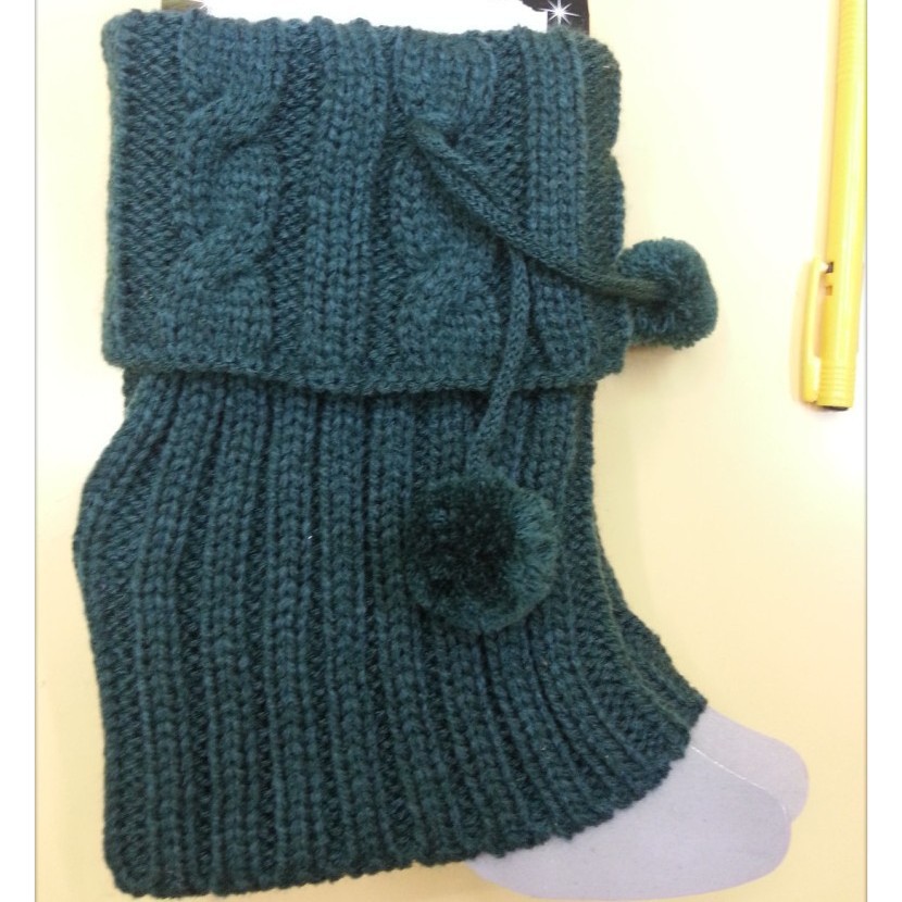 Otoño y invierno calentamiento de lana de punto botas cortas botones calcetines fabricantes pueden procesar muestras personalizadas logotipo protector de pies