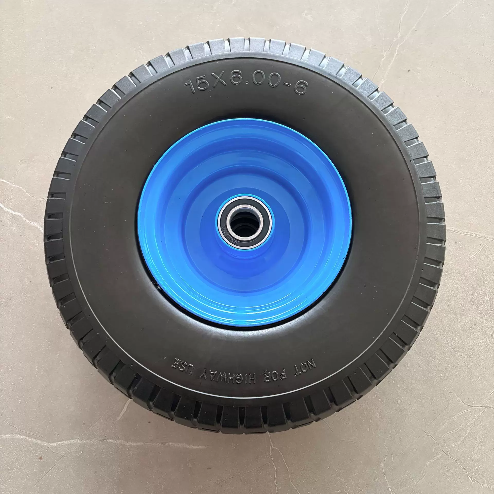 15x6.00-6 PU发泡轮工业仓储搬运手推车轮工具车轮实心发泡轮批发