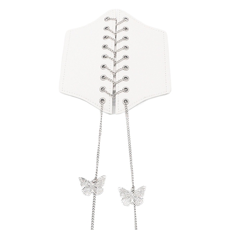 Cadena de explosión de la Corte de las mujeres viento cuerpo en forma de correa ancha cintura delgada ultra-ancho cinturón elástico femenino ventas directas de la fábrica