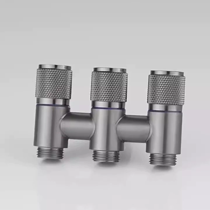 Угловой клапан «один вход, три выхода», трехходовой смеситель для стиральной машины с тремя регулировками, трехходовой переключающий клапан для воды, трехходовой вход воды.