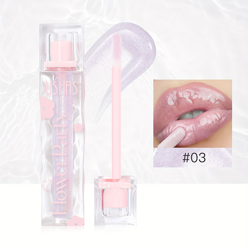 USHAS explotador transfronterizo spot lipstick lubricante hidratante transparente no mancha esmalte labial miel labial