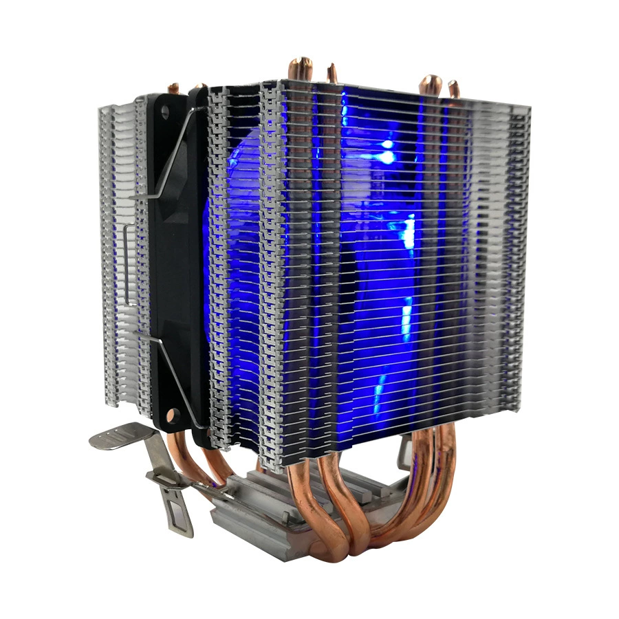 Радиатор CPU с 4 тепловыми трубками, двойная башня, двойной вентилятор, чистая медь, 9 см RGB вентилятор, поддержка платформы AMD