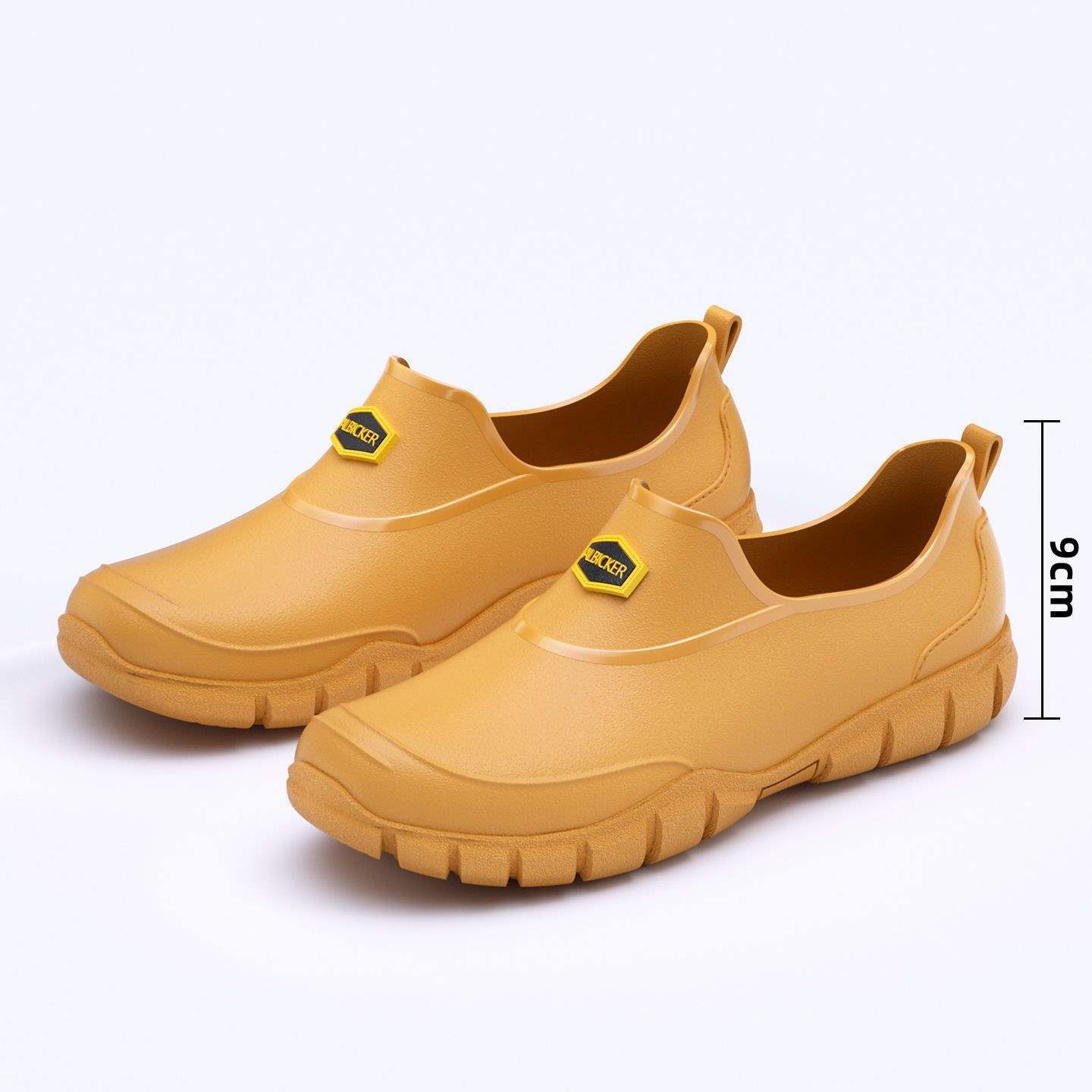 Zapatos de goma impermeables negros clásicos coreanos en la temporada de lluvia sin miedo a la lluvia, zapatos de lluvia de moda antideslizante al aire libre