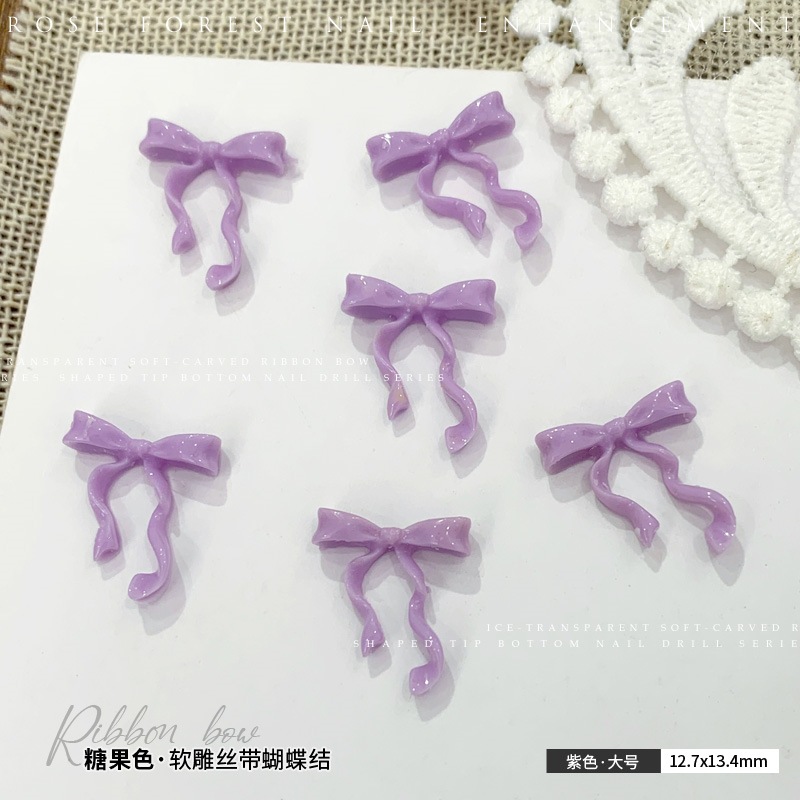 보라색·대형 12.7x13.4mm 싱글