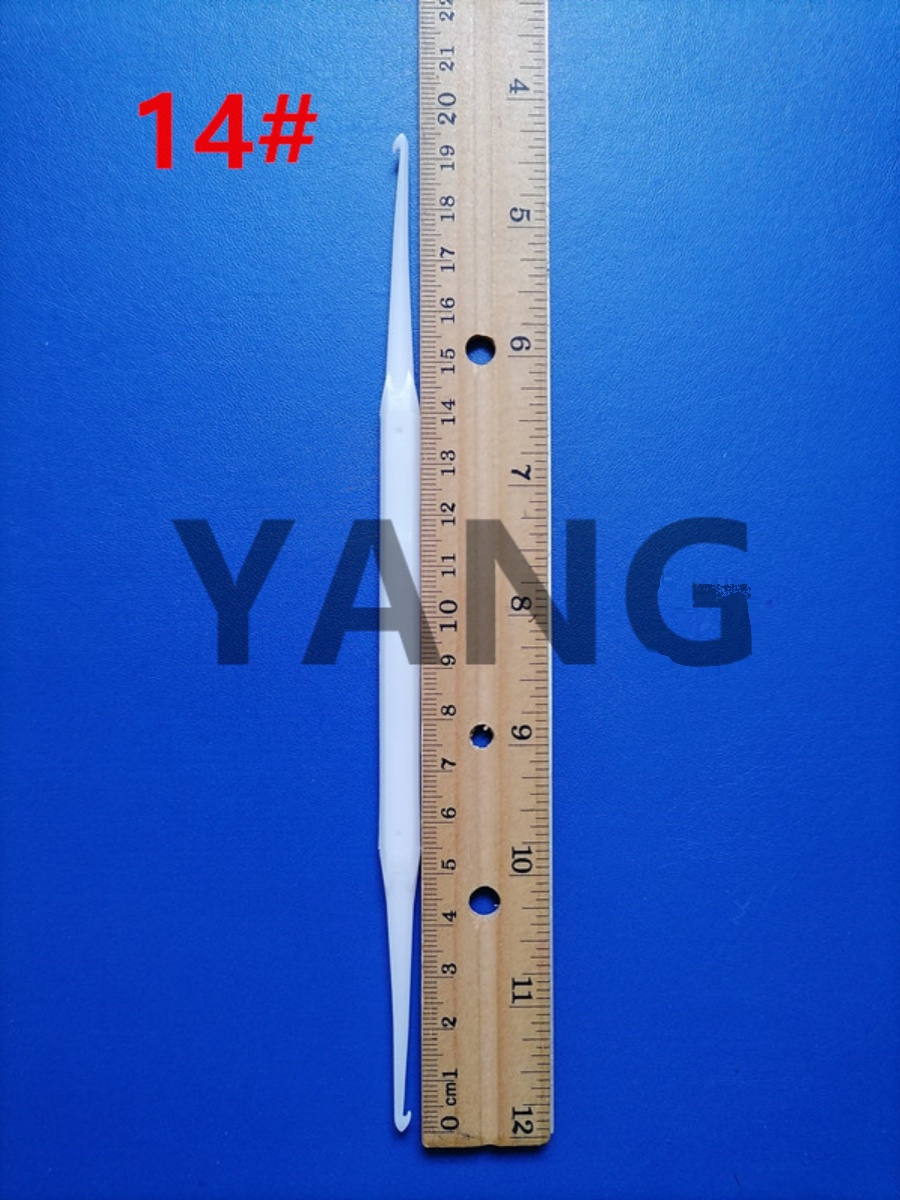 磁环永华双头勾针塑胶线圈绕线用双头钩针 勾线工具 铜线勾棒钩子