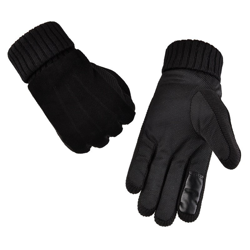 定制保暖骑车男冬加厚防寒触屏手套外贸真猪皮骑行秋冬触摸屏