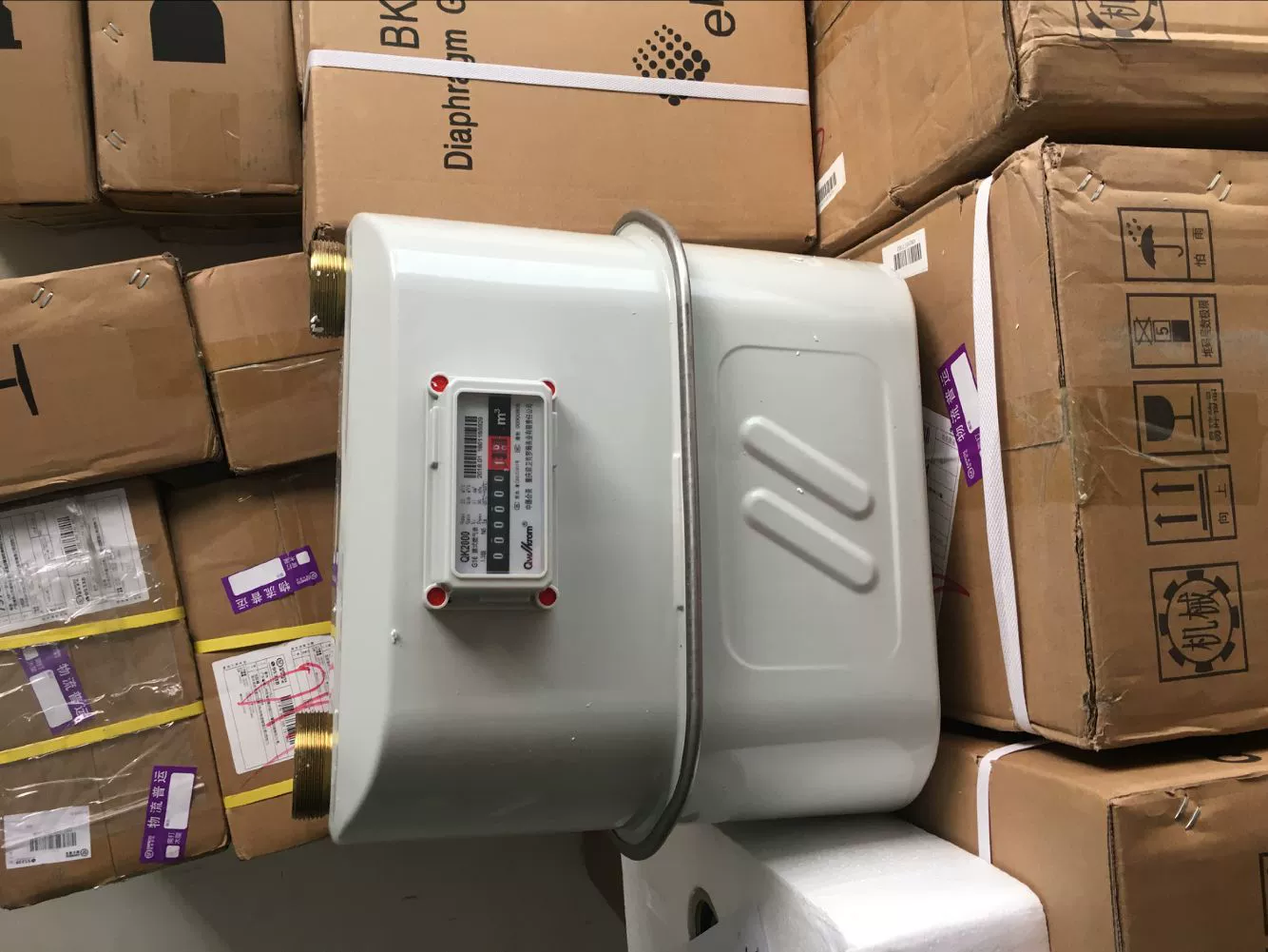 Рекомендуется Foshan Antel поставляет промышленный мембранный газовый счетчик G25, мембранный газовый счетчик.