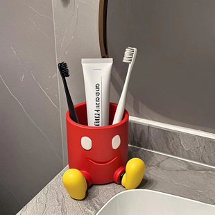 Mickey Pocket Pen Conner Cute Desktop Storage Cartridge Cosmetic Brush Cartridge Creative Small Ornaments Student Desktop Decorations