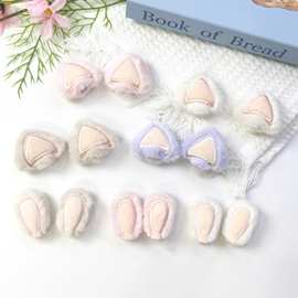 立体可爱卡通猫耳朵兔耳朵DIY服装饰品头饰帽子配件辅料配件毛绒