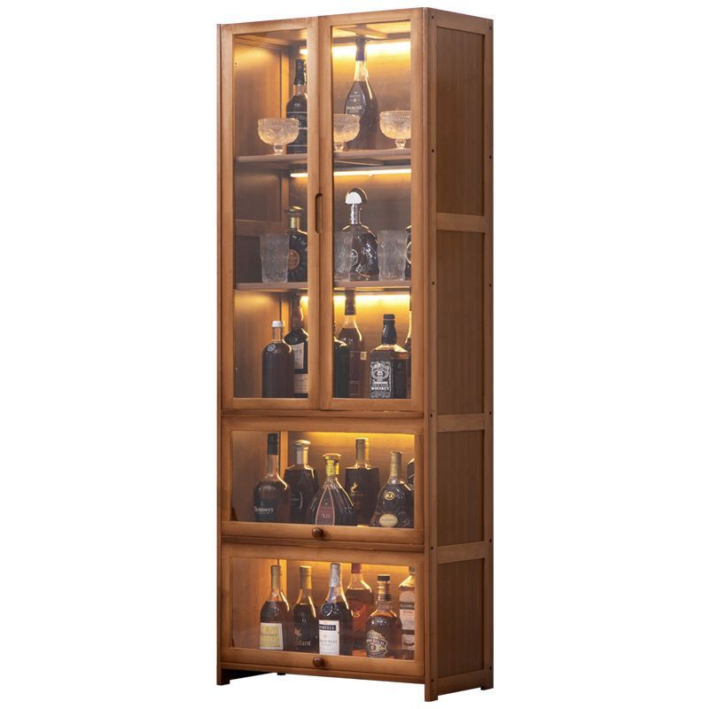 Wine Cabinet Partition Cabinet Modern Simple Red Wine Cabinet Display Cabinet Floor-Standing Wall Storage Cabinet Home Wine Rack Display Cigarette Cabinet