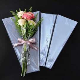 全透明鲜花包装袋多支袋玫瑰向日葵银柳年宵花加大号盆栽花束袋