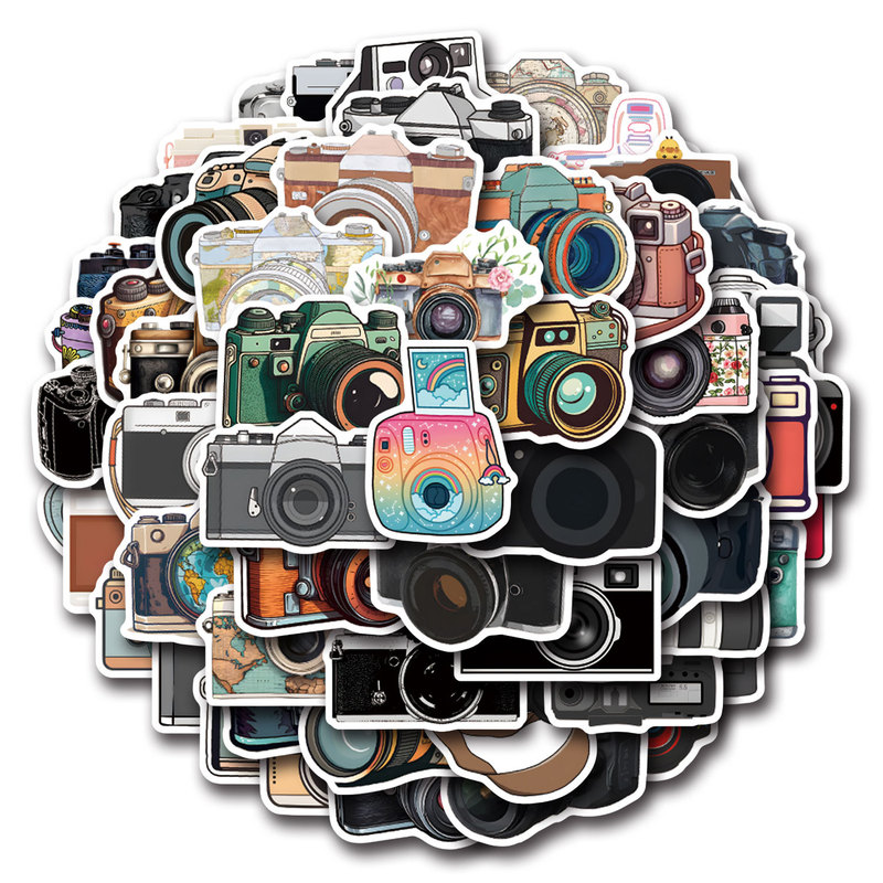55 new camera fun stickers Camera car luggage cup scooter waterproof stickers wholesale 55 new camera fun stickers Camera car luggage cup scooter waterproof stickers wholesale