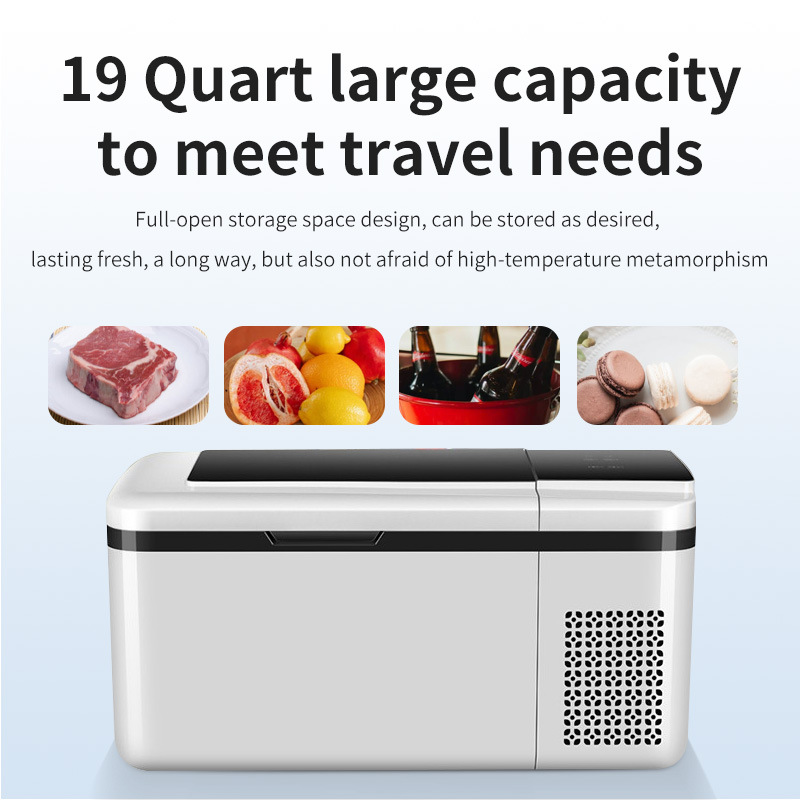 Cross-Border Car and Home Use Refrigerator, Mini Truck Refrigerator, Dual-Use Car and Home Insulated Refrigerator, 18L