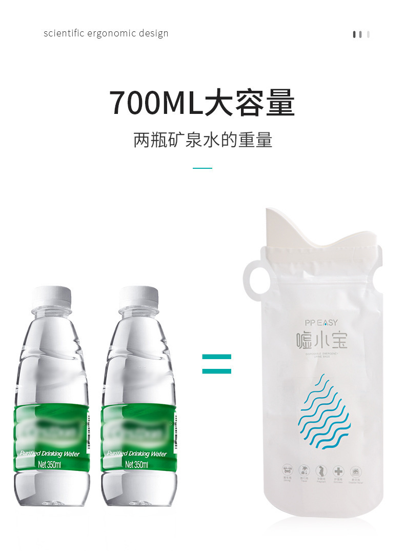 Car Emergency Urine Bag, Unisex Urinal, Disposable Portable Car-Mounted Bag for Traffic Jams, Convenient Portable Bag