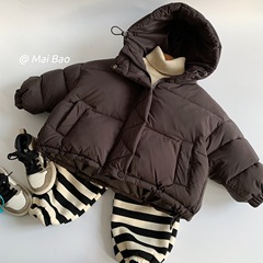 麦宝子供用綿服2025冬韓国版厚手男女児冬用ジャケット綿服幼児用保温トップス