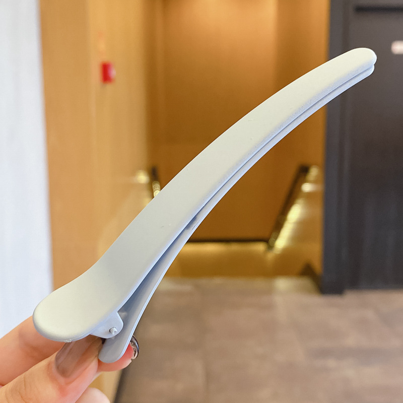 Clip de boca de pato de dopamina de color posicionamiento pin de cabello sin rastro para mujeres maquillaje especial pin de cabello lateral un clip de cabello