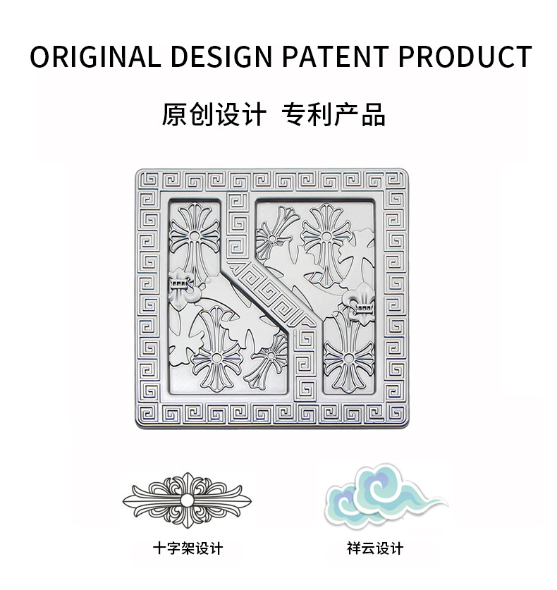 Suitable for Zeekr 9X8X front hood emblem, grille emblem, blackened personalized emblem, Chrome-style metal embossed design