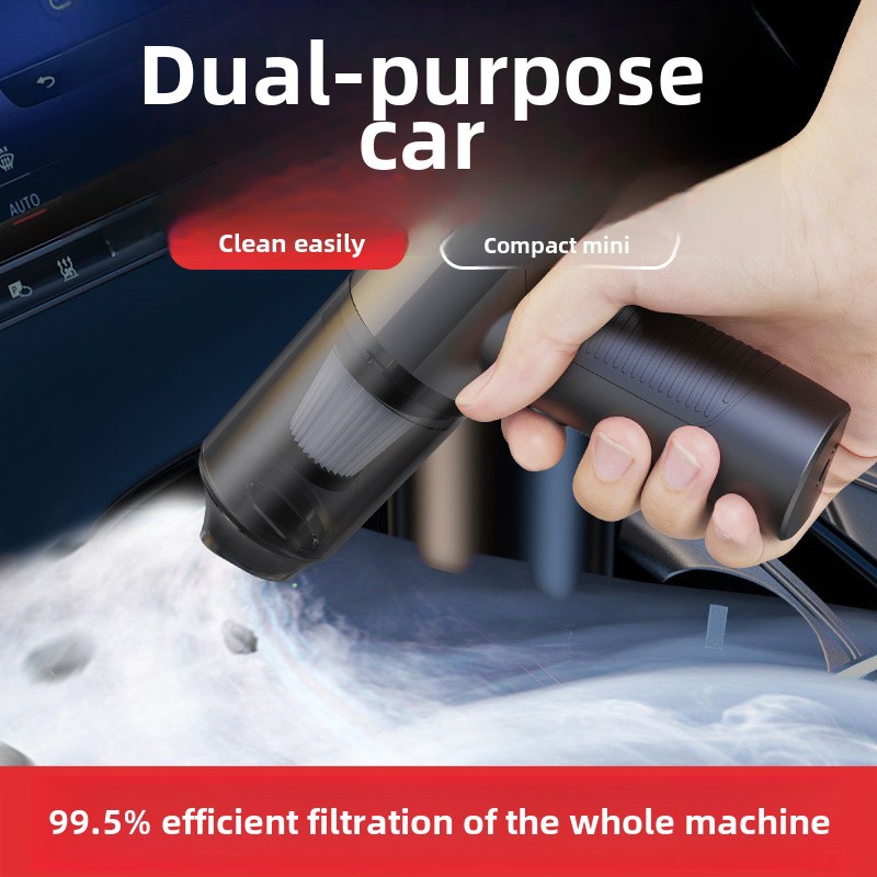Car vacuum cleaner car wireless charging car large suction power dust blower household mini powerful portable_voghion.com