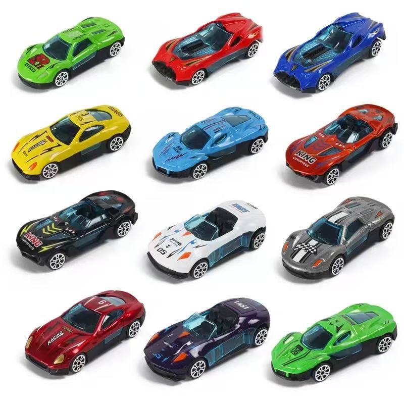 Cross-Border Gifts Alloy Car Model Racing Toy Car Gift Car Mini Sliding Ornaments Boy Wholesale