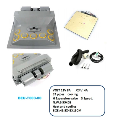 Automotive air conditioning truck top suction modification all-in-one