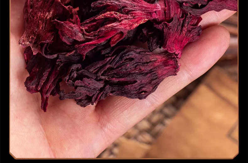 Dried Roselle Hibiscus Luo Shen Hua Whole Flowers 500g Loose Herbal Tea from Yunnan details