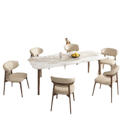 Nordic modern simple solid wood dining chair home solid wood chair desk chair Italian light luxury designer back chair