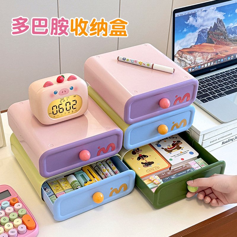 Drawer-style desktop storage box for cosmetics, office organization rack, a magical tool with drawers, high aesthetic value, new trendy design Drawer-style desktop storage box for cosmetics, office organization rack, a magical tool with drawers, high aesthetic value, new trendy design