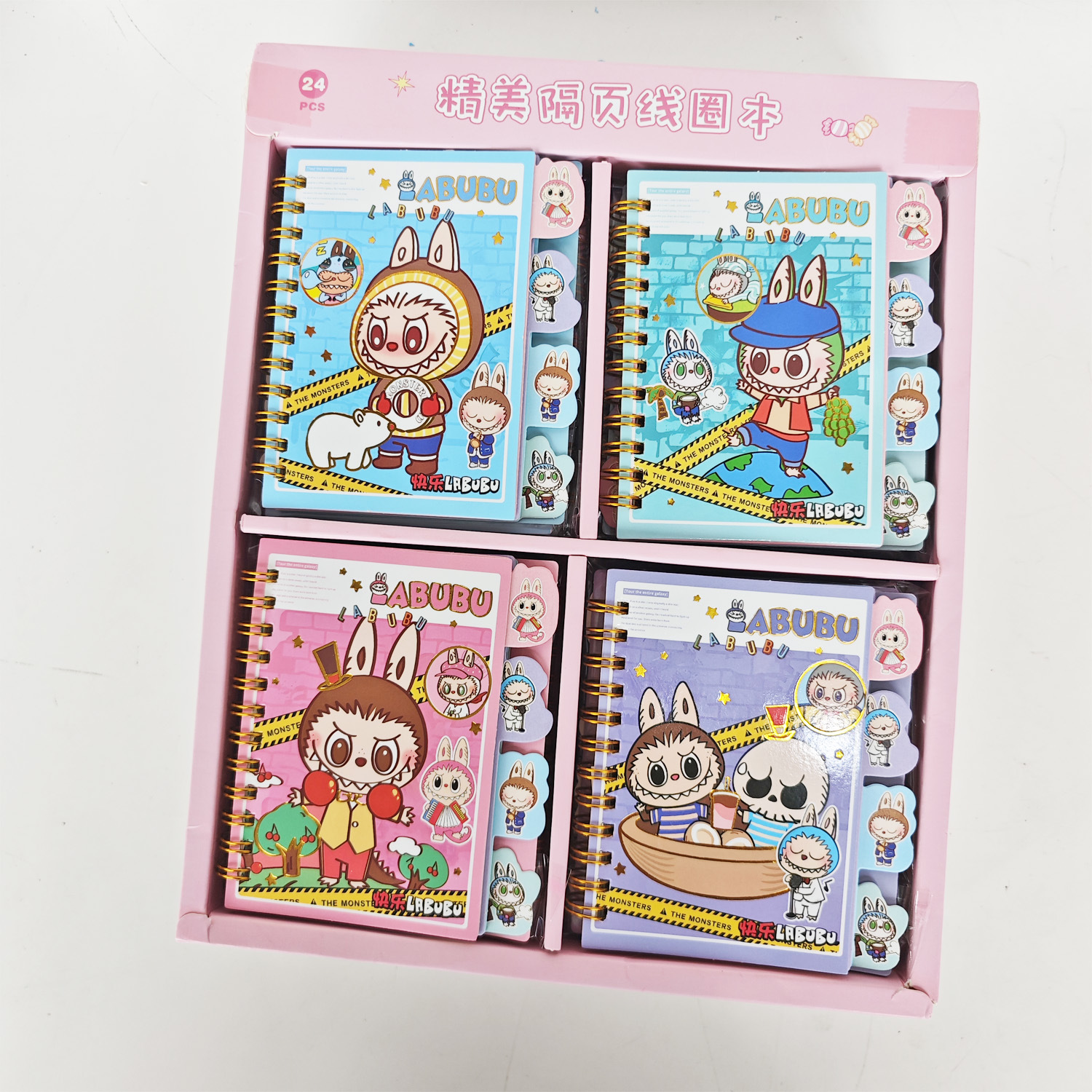 Creativo nuevo libro de círculo de línea Stitch de dibujos animados de alto valor Stitch libro de cuentas portátil para estudiantes al por mayor