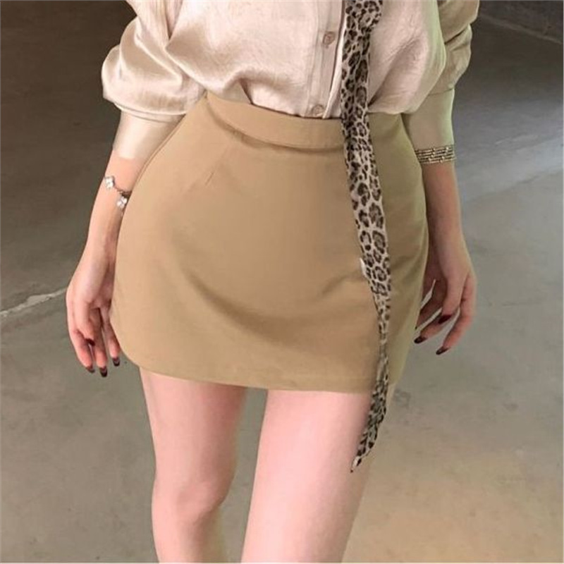 御姐风套装女气质缎面polo领长袖衬衫女秋季高级感显瘦短裙两件套|undefined