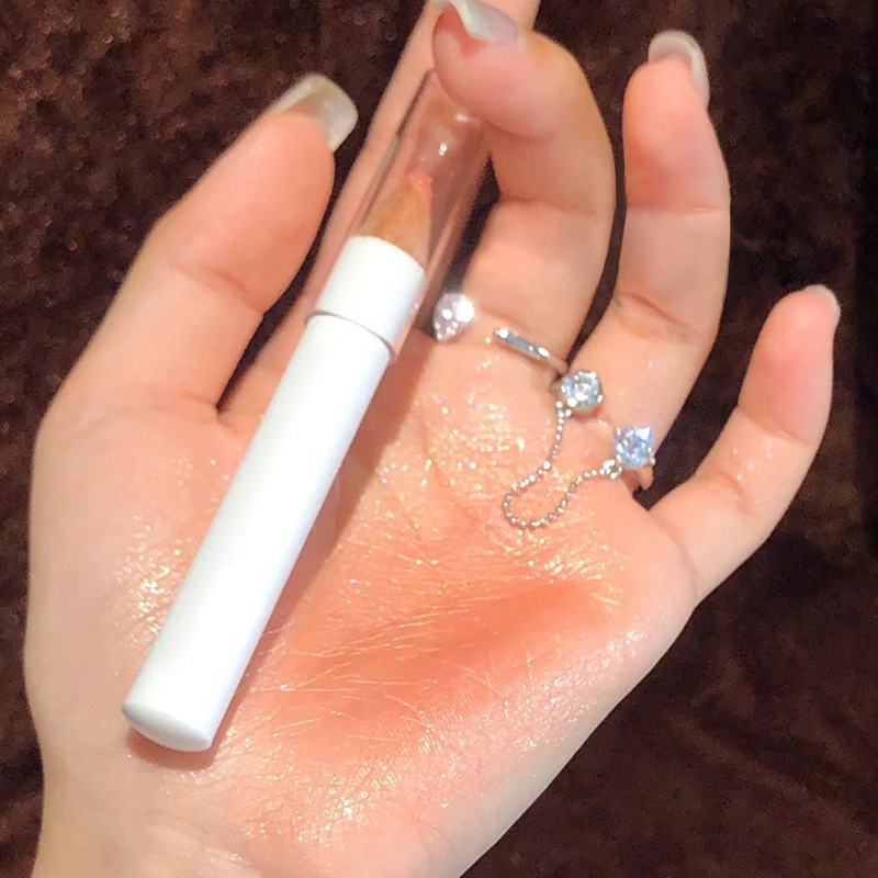 翠黛工厂  珠光亮片高光笔卧蚕笔眼妆眼影棒卧蝉笔加工定制oem