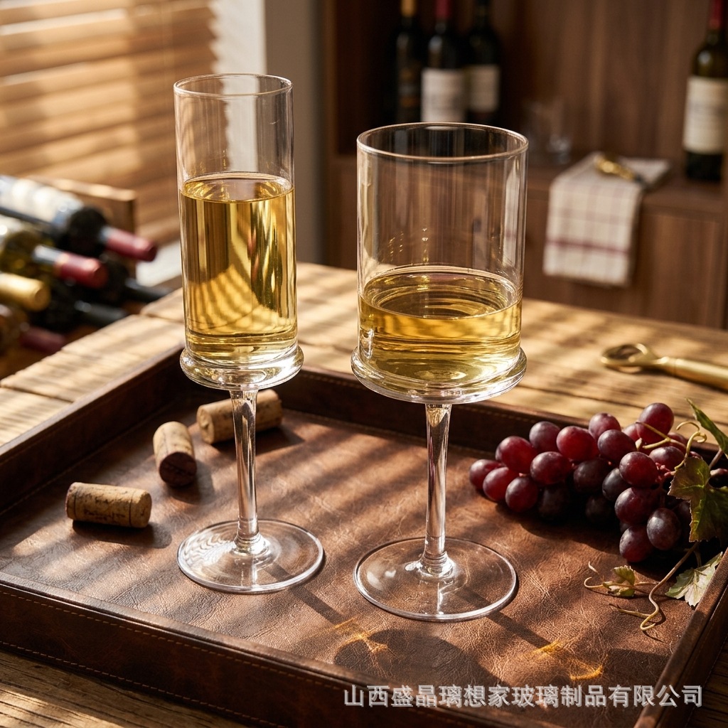 Creative golden wineglass