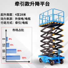 升降机移动式剪叉电动液压升降平台小型全自行走升降登高空作业车