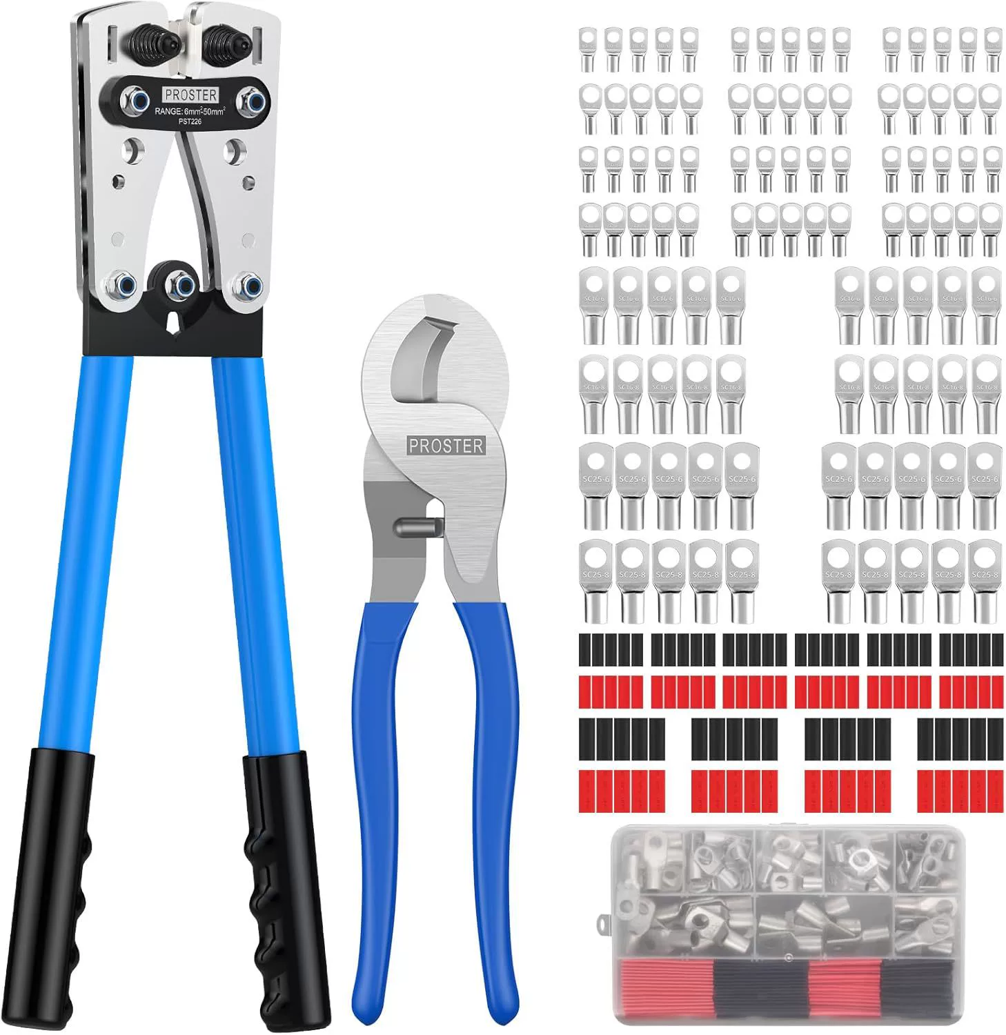 Набор обжимных клещей для кабельных наконечников
