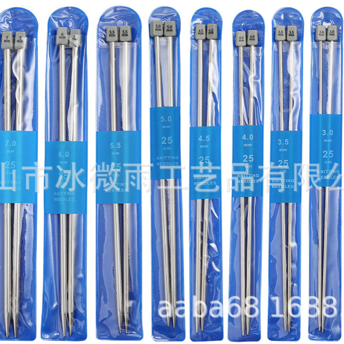 Cross-border stainless steel knitting tools single-point stainless…