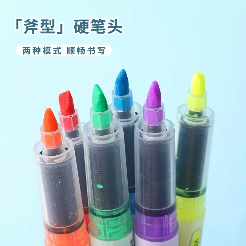Прямой жидкий неоновый маркер Highlighter, маркер для студентов, цветной маркер для заметок большой емкости, ручка