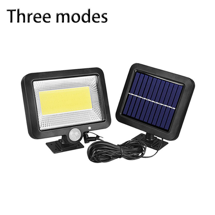Luz de jardín con energía solar, luz de pared impermeable con sensor de movimiento para exteriores, iluminación para garaje, sensor inteligente, súper brillante.