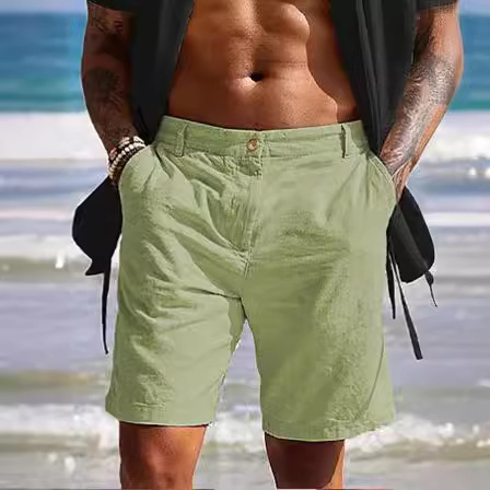 Men's Beach Shorts Pocket Comfortable Breathable Fashion - Picture 2 of 30