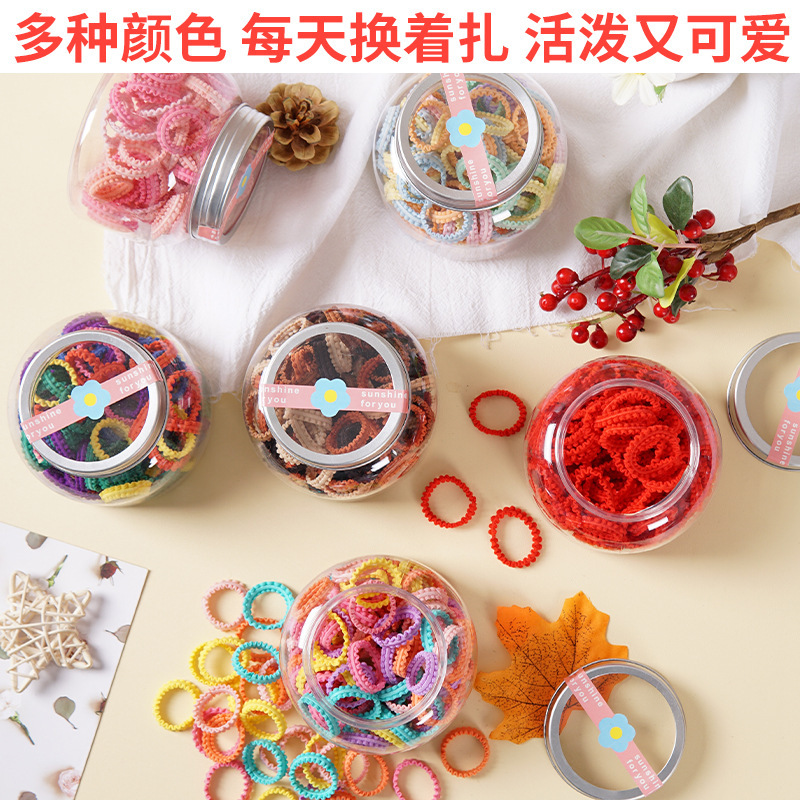 Cordón de cabello de encaje de color ensanchado para niños no lastimar cabello de cabello de niñas correa de cabello anillo de cabello para bebés joyas para el cabello