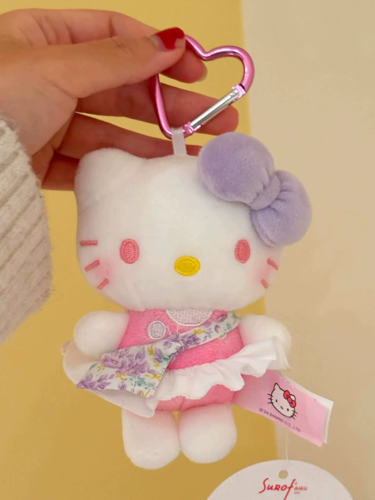 Hello Kitty, настоящий мультяшный кулон, милый брелок, кукла, подарок для девочки