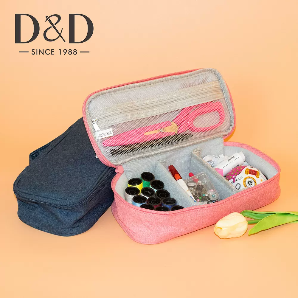 手提针线盒套装家用缝补工具收纳布包便携缝纫针线学生校园针线包