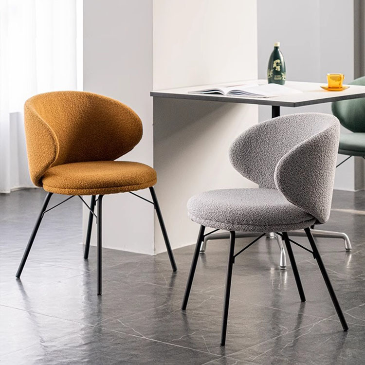 Light Luxury Soft Bag Dining Chair Home Leisure Chair Modern Simple Restaurant Hotel Negotiation Backrest Chair Small Apartment Dining Table Stool