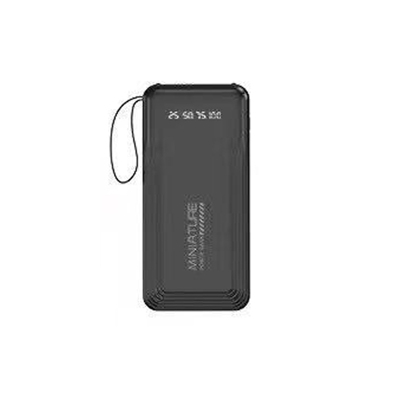 Lindo mini cargador rápido banco de energía móvil de gran capacidad promoción de banco de energía pantalla digital inteligente portátil y ampliamente compatible