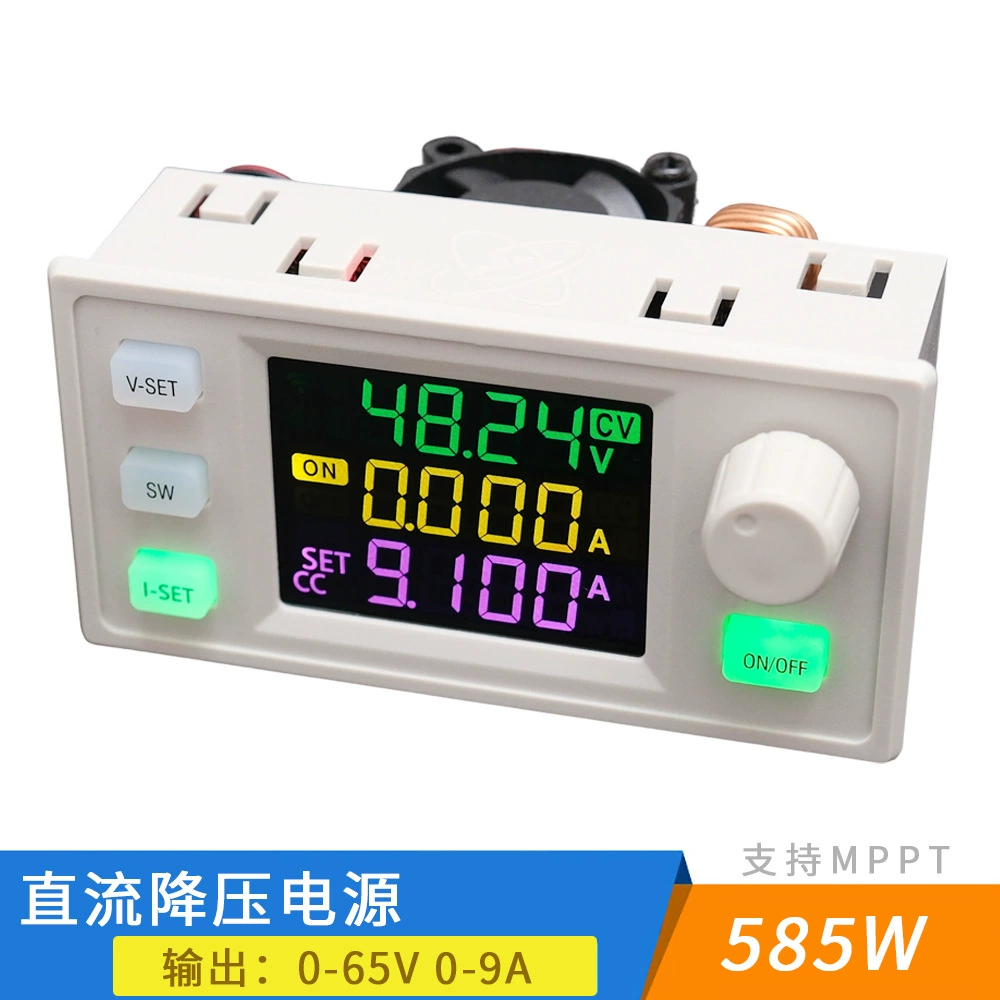 DC Регулируемый DC Преобразователь напряжения питания постоянного тока MPPT солнечная панель зарядки 65V9A Регулируемый регулятор напряжения