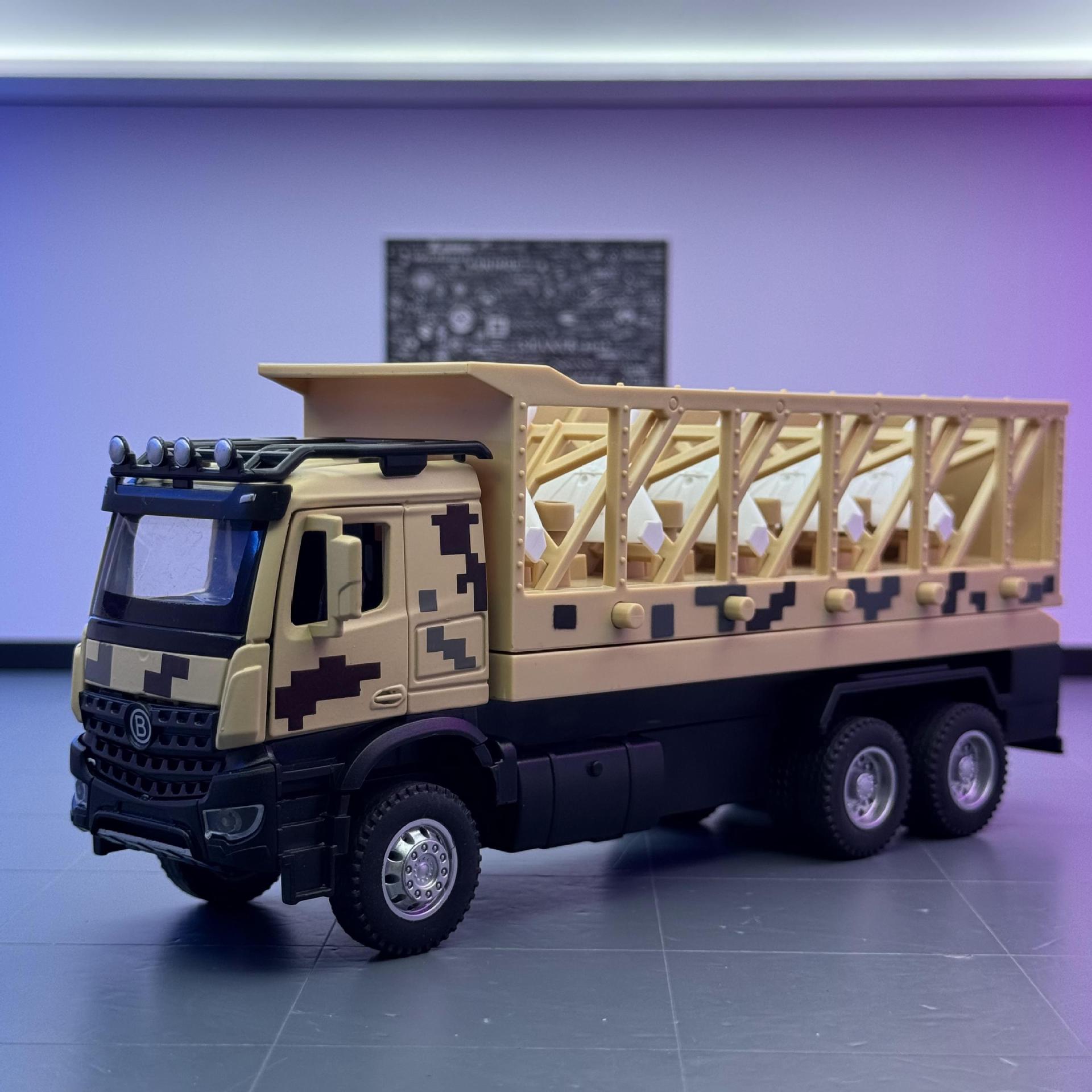 Nuevo modelo de coche de aleación Haodi 1:36 testigo dron lanza sonido y luz, retorno de luz, modelo de música de coche de juguete